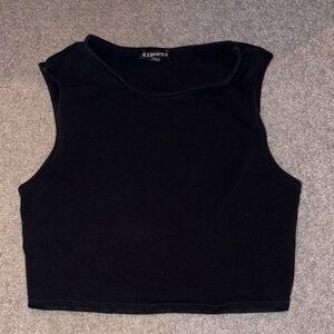 Express Classic Black Crop Top